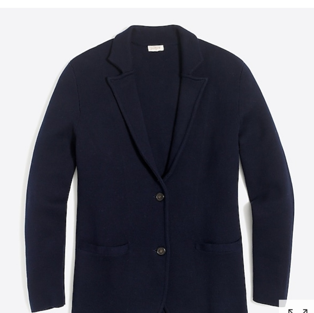 J Crew Sweater Blazer - Navy